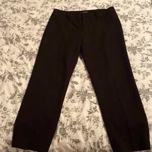 Club Monaco, black cropped, slim pants, size 10